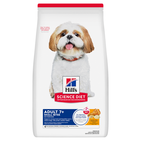 Hill's Science Diet Adult 7+ Small Bites Dog Food - Chicken & Barely - 5lb Bag