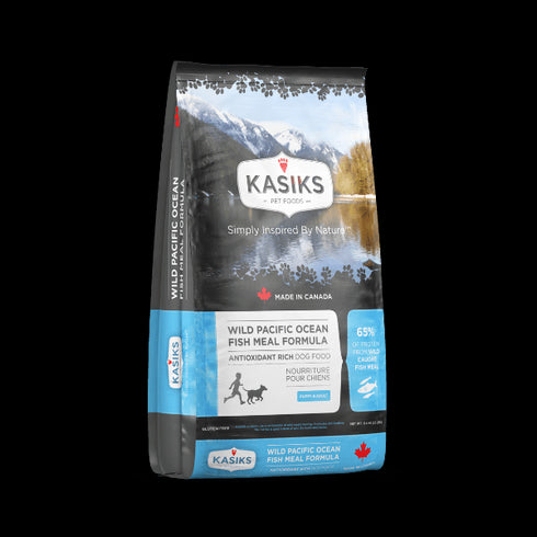 Kasiks Pet Food Wild Pacific Ocean Fish Dry Dog Food 25lb