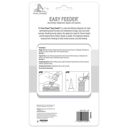 Four Paws Healthy Promise Easy Feeder Pet Feeding Syringe 2Pk - Poudre Pet & Feed Supply 3