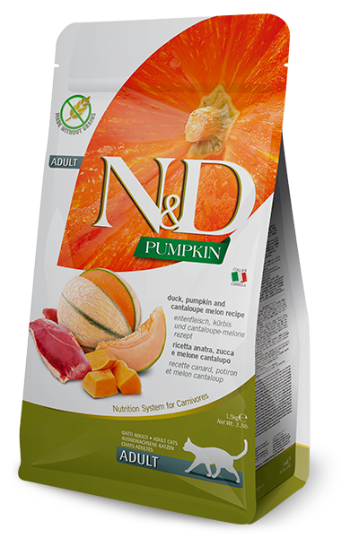 Farmina N&D Pumpkin Grain Free Dry Cat Food - Duck & Cantaloupe - 3.3lb Bag