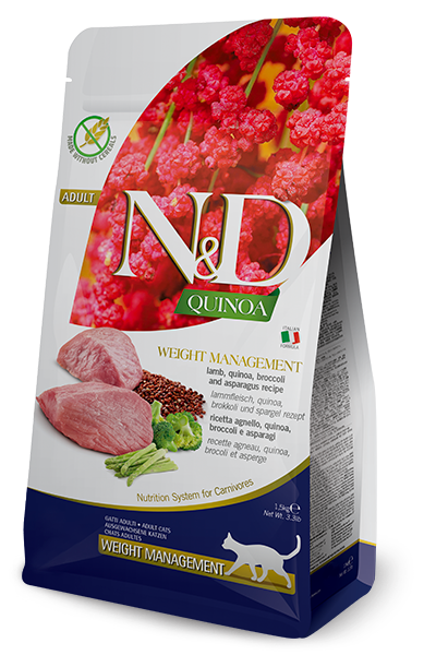 Farmina N&D Quinoa Functional Weight Management Grain Free Dry Cat Food - Lamb - 11lb