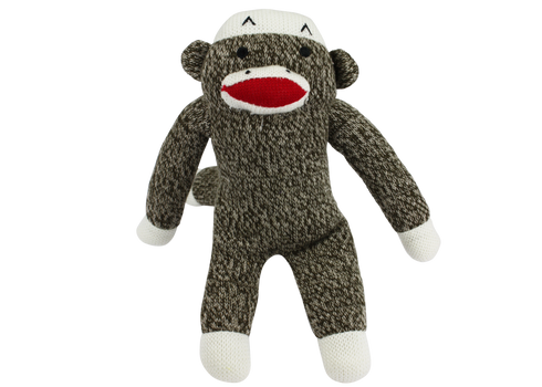 Multipet Sock Monkey Dog Toy - 10"