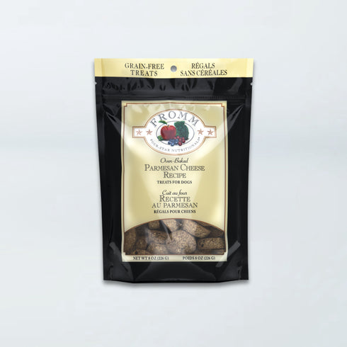 Fromm Four-Star Dog Treats - Parmesan Cheese - 8oz Pouch