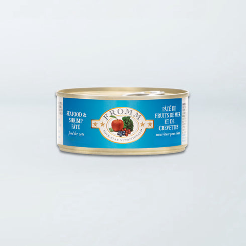 Fromm Four-Star Wet Cat Food - Seafood & Shrimp Pâté - 5.5oz Can