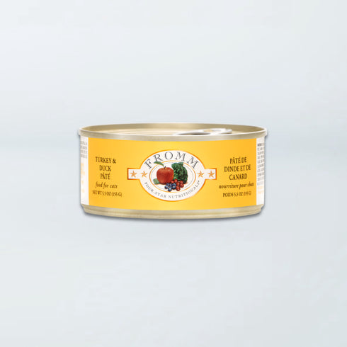Fromm Four-Star Wet Cat Food - Turkey & Duck Pâté - 5.5oz Can