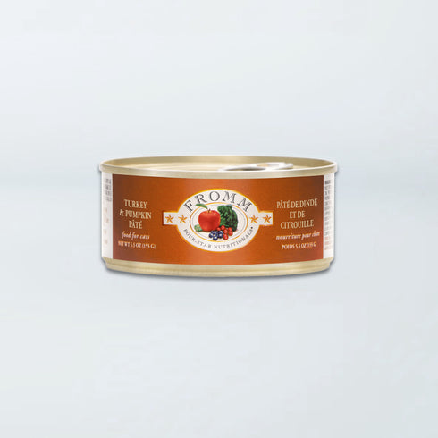 Fromm Four-Star Wet Cat Food - Turkey & Pumpkin Pâté - 5.5oz Can