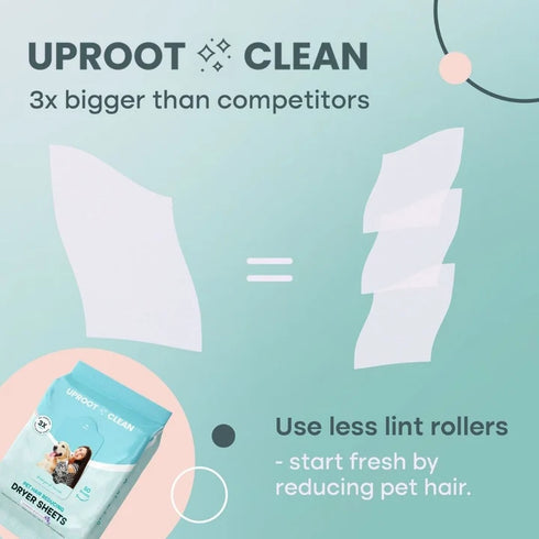 Uproot Clean Pet Dryer Sheets - 10 Count