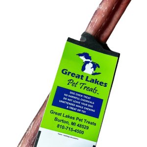 Great Lakes Bully Stick Dog Treats - 12" - 30-45 Grams- 1 Stick