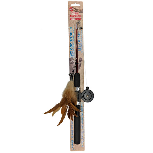 Ethical Pet Fishing Rod Teaser Cat Toy Wand