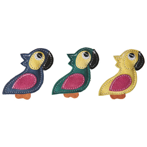 Ethical Pet Products Dura-Fuse Leather Parrot With Catnip Cat Toy - Each