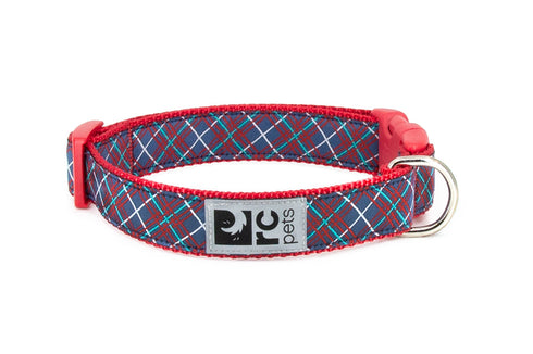 RC Pets Standard Dog Collar - XS 5/8" - Navy Tartan