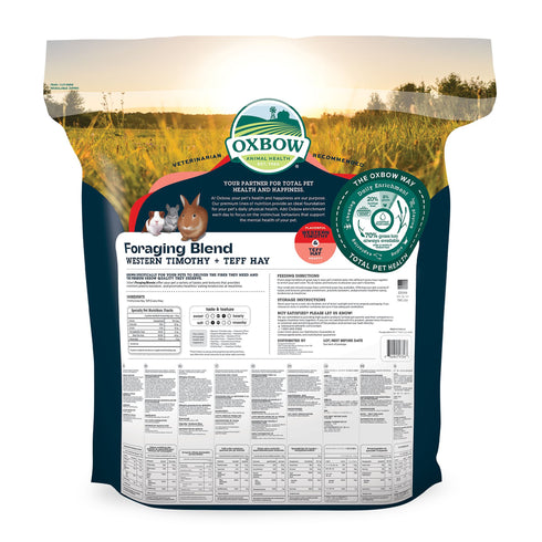 Oxbow Foraging Hay Blends Western Timothy & Teff - 40oz Bag