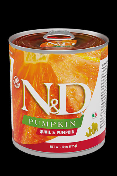 Farmina N&D Pumpkin Wet Dog Food - Quail & Pumpkin - 10oz Can