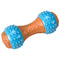 Ethical Pet Products Bambone + Giggler Dumbbell Dog Toy - Peanut Butter - 5.5"