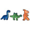 Ethical Products Dura-Fused Color Leather Dinosaur Dog Toy - Assorted Types - 9"