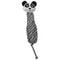 Ethical Products Dura-Fused Leather Bottle Panda Dog Toy - 16"