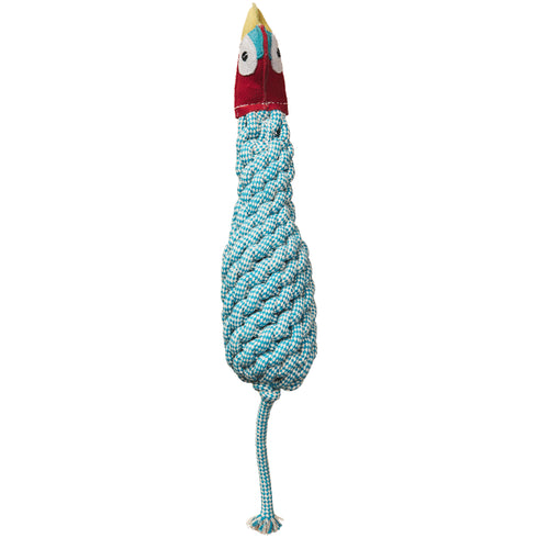 Ethical Products Dura-Fused Leather Bottle Parrot Dog Toy - 16"