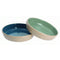 PetRageous Lucy's Little Paws Pet Bowls - 5" x 1.25" - 6oz - Blue/Green Assorted