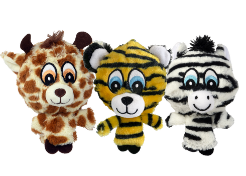 MultiPet Knobby Noggins Safari Dog Toy - Assorted Types
