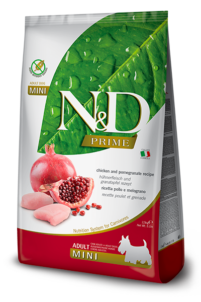 Farmina N&D Prime Dry Dog Food - Chicken & Pomegranate, Mini Kibble - 15.4lb Bag