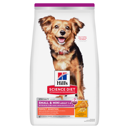 Hill's Science Diet Adult Perfect Digestion Small & Mini Dry Dog Food - Chicken & Brown Rice - 3.5lb Bag