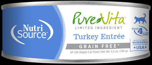 PureVita Grain Free Limited Ingredient Wet Cat Food - Turkey - 5.5oz Can