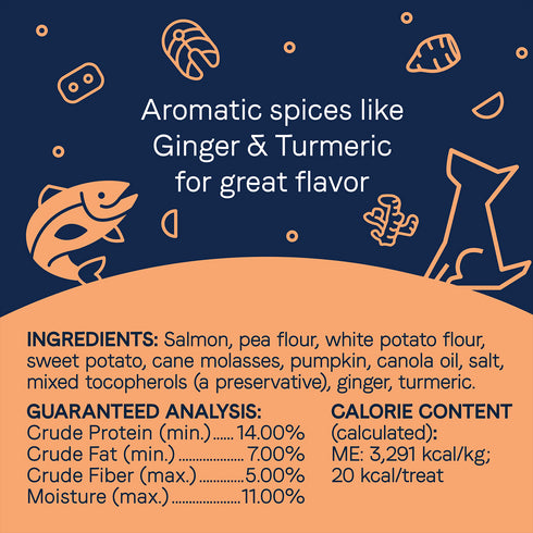 Canidae Pure Grain Free Dog Treats - Salmon & Sweet Potato - 11oz Pouch