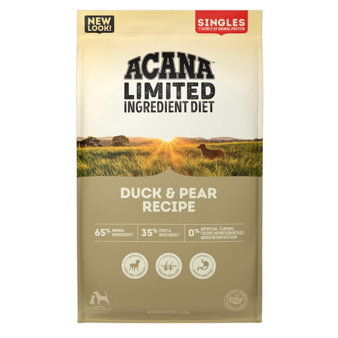 Acana Singles Duck & Pear Dry Dog Food 25lb - Poudre Pet and Feed Supply