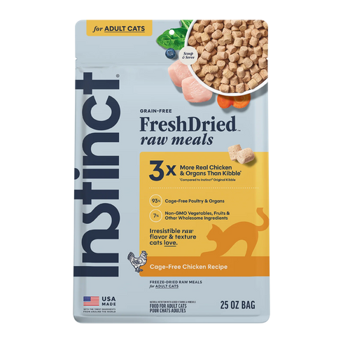 Instinct FreshDried Grain Free Freeze Dried Cat Food - Chicken - 25oz Bag