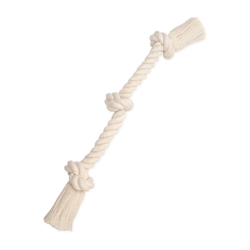 Mammoth Pet Products 2 Knot Flossy Chew Dog Toy - Small 9"