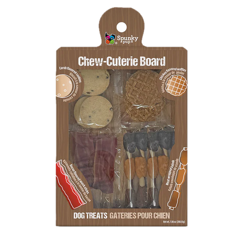 Spunky Pup Chew-Cuterie Board Dog Treats - Meaty Medley -