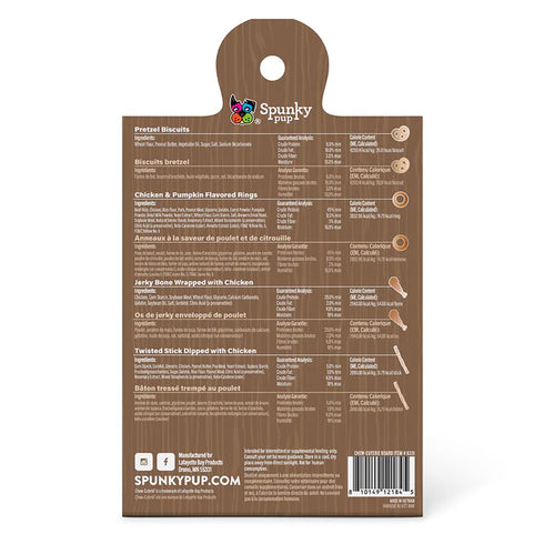 Spunky Pup Chew-Cuterie Board Dog Treats - Meaty Medley -