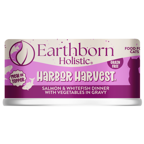 Earthborn Holistic Wet Cat Food - Harbor Harvest Salmon & Whitefish Dinner With Vegetables - 3oz Can