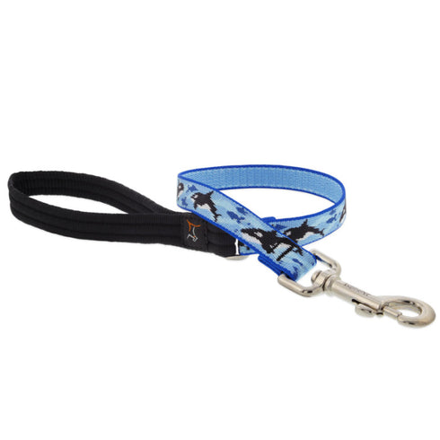 Lupine Pet MicroBatch Limited Design Dog Leash - 1" x 4' - Orcas