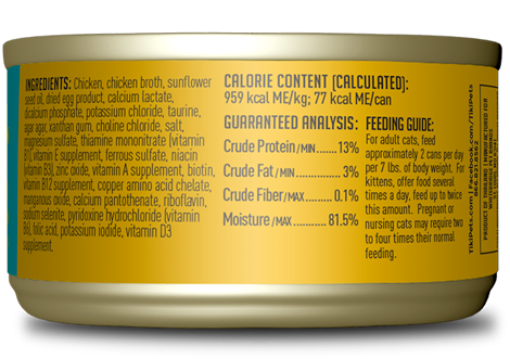 Tiki Cat Luau Pate Wet Cat Food - Succulent Chicken in Chicken Consommé - 2.8oz Can