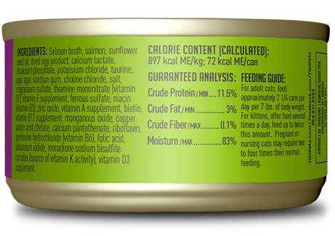 Tiki Cat Luau Pate Wet Cat Food - Wild Salmon in Salmon Broth - 5.5oz Can