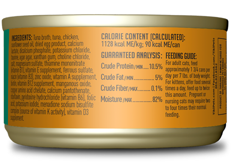 Tiki Cat Luau Pate Wet Cat Food - Tuna & Chicken in Tuna Broth - 2.8oz Can