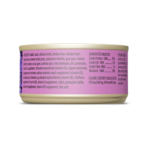 Tiki Cat After Dark Soft Pate Wet Cat Food - Rabbit & Chicken Liver - 3oz Can