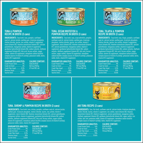 Tiki Cat Mega Pack Wet Cat Food - Seafood Selects - 24 2.8oz Cans