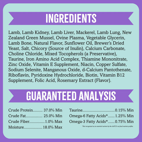 RawTernative Air Dried Cat Food - Lamb & Mackerel - 5oz Pouch