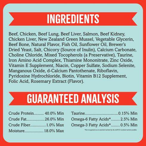 RawTernative Air Dried Cat Food - Beef & Chicken - 5oz Pouch