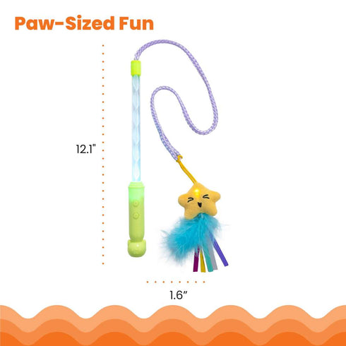 Catstages Twinkle Star Light Up Wand Cat Toy