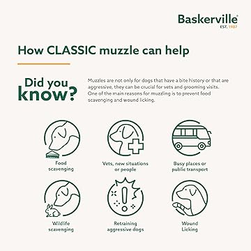 Baskerville Classic Basket Dog Muzzle - Size 3 - Tan