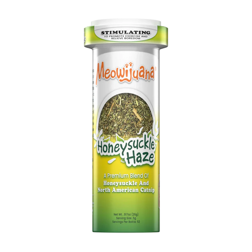 Meowijuana Honeysuckle Haze Catnip Blend - 26g Bottle