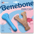 Benebone Puppy 2 Pack Dog Toy - Wishbone & Tiny Rubber Bone
