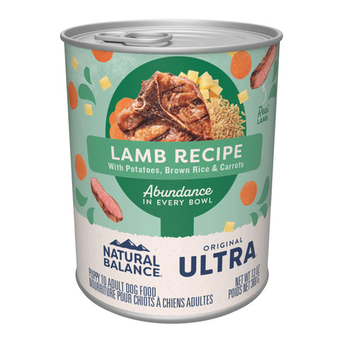 Natural Balance Ultra Premium Wet Dog Food - Lamb - 13oz Can
