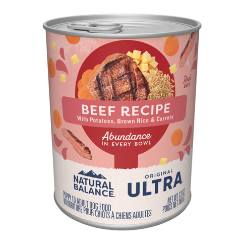 Natural Balance Ultra Premium Wet Dog Food - Beef - 13oz Can