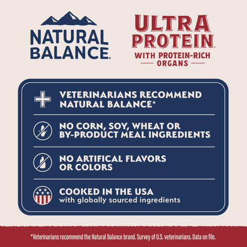 Natural Balance Ultra Protein Dry Cat Food - Chicken & Chicken Meal - 6lb Bag