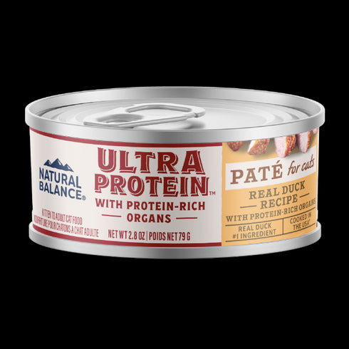 Natural Balance Ultra Protein Wet Cat Food - Duck & Organ Pate - 2.8oz Can