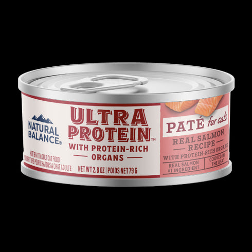 Natural Balance Ultra Protein Wet Cat Food - Salmon & Organ Pate - 2.8oz Can